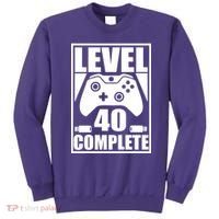 Level 40 Complete Video Gamer 40th Birthday Sweatshirt thumb 0