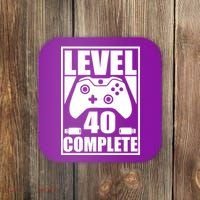 Level 40 Complete Video Gamer 40th Birthday Coaster thumb 0