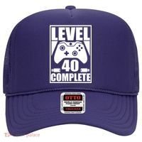 Level 40 Complete Video Gamer 40th Birthday Hat thumb 0