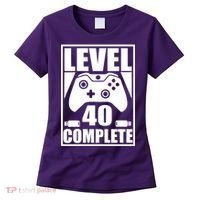 Level 40 Complete Video Gamer 40th Birthday Women's T-Shirt thumb 0