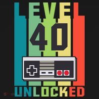 Level 40 Unlocked Funny Retro Gamer Birthday Women's Tank Top thumb 5