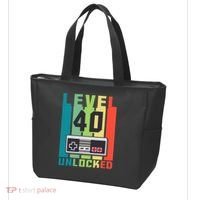 Level 40 Unlocked Funny Retro Gamer Birthday Tote Bag thumb 3