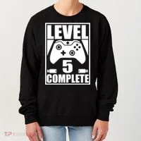 Level 5 Complete Video Gamer 5th Birthday Women's Sweatshirt thumb 0