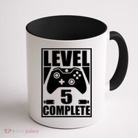 Level 5 Complete Video Gamer 5th Birthday Coffee Mug thumb 1