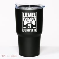 Level 5 Complete Video Gamer 5th Birthday Tumbler thumb 0