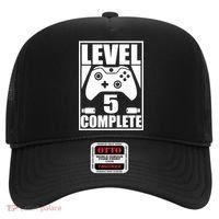 Level 5 Complete Video Gamer 5th Birthday Hat thumb 0