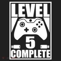 Level 5 Complete Video Gamer 5th Birthday Hat thumb 2