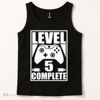 Level 5 Complete Video Gamer 5th Birthday Tank Top thumb 2
