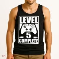 Level 5 Complete Video Gamer 5th Birthday Tank Top thumb 3