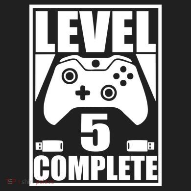 Level 5 Complete Video Gamer 5th Birthday Plastic Christmas Ball Ornament
