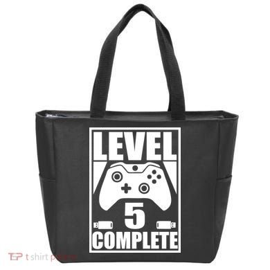 Level 5 Complete Video Gamer 5th Birthday Tote Bag