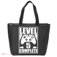 Level 5 Complete Video Gamer 5th Birthday Tote Bag thumb 0