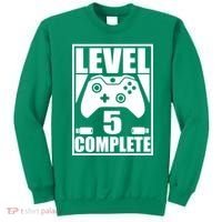 Level 5 Complete Video Gamer 5th Birthday Sweatshirt thumb 0