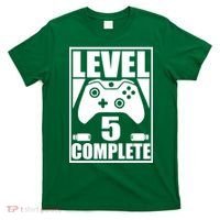 Level 5 Complete Video Gamer 5th Birthday T-Shirt thumb 0