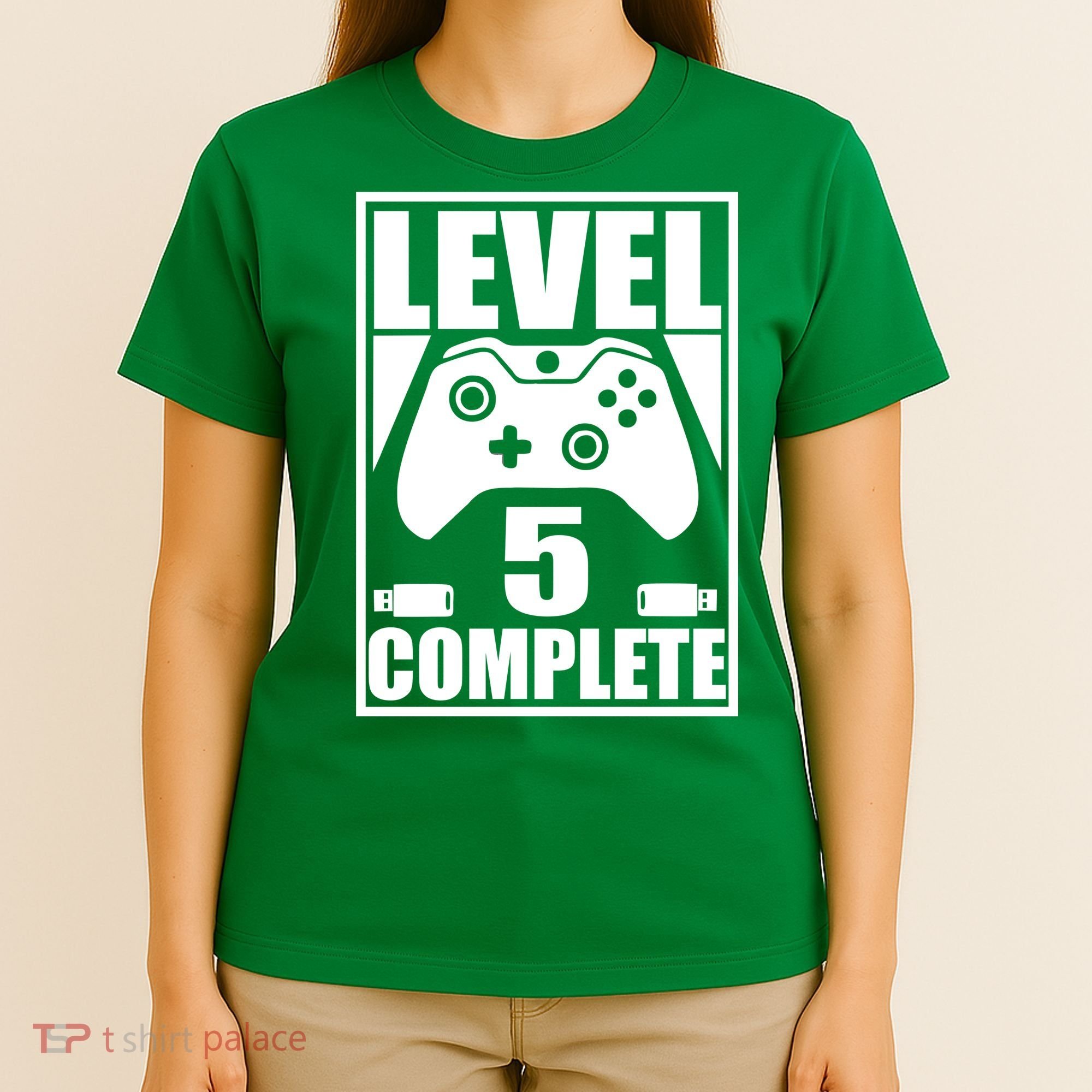 Level 5 Complete Video Gamer 5th Birthday T-Shirt