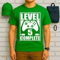 Level 5 Complete Video Gamer 5th Birthday T-Shirt thumb 6