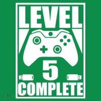 Level 5 Complete Video Gamer 5th Birthday Toddler Hoodie thumb 2