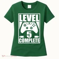 Level 5 Complete Video Gamer 5th Birthday Women's T-Shirt thumb 0