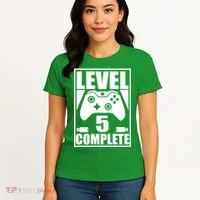 Level 5 Complete Video Gamer 5th Birthday Women's T-Shirt thumb 4