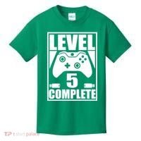Level 5 Complete Video Gamer 5th Birthday Kids T-Shirt thumb 0