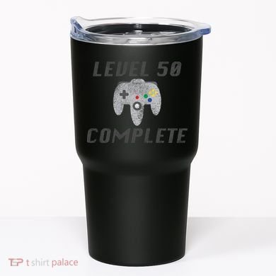Level 50 Complete 50th Birthday Tumbler