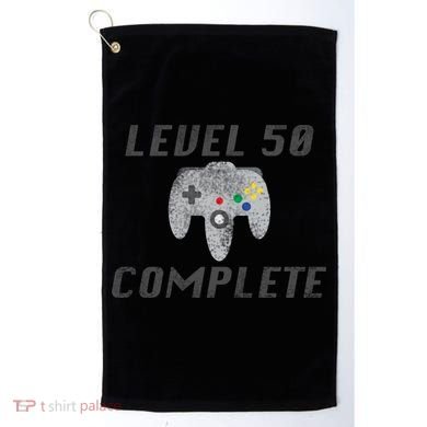 Level 50 Complete 50th Birthday Golf Towel