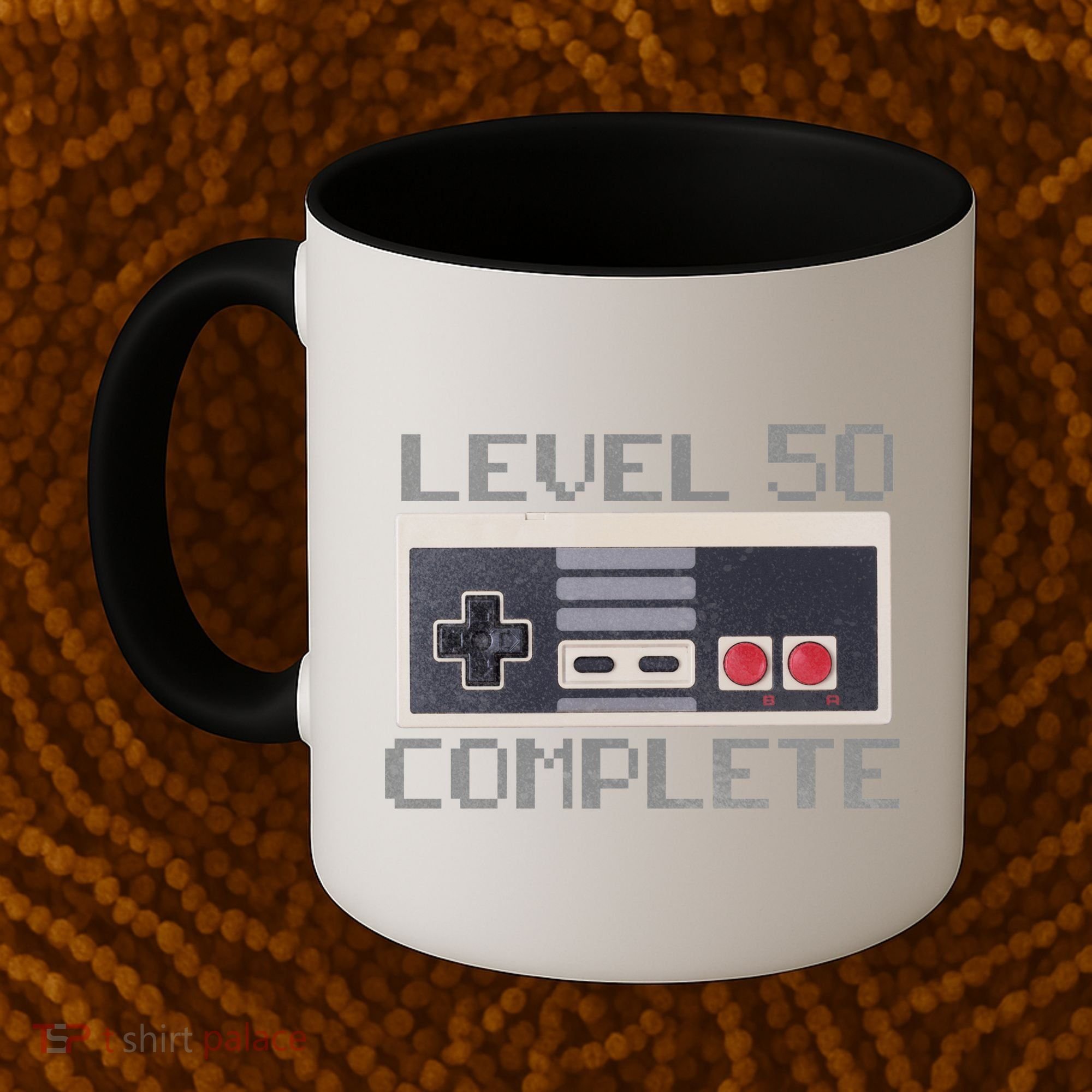 Level 50 Complete Retro Gamer 50th Birthday Coffee Mug