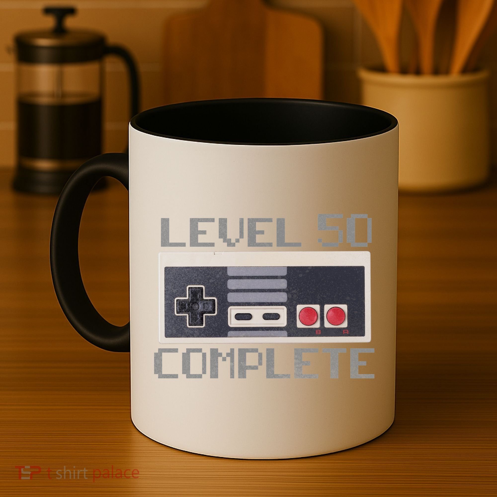 Level 50 Complete Retro Gamer 50th Birthday Coffee Mug