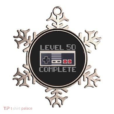 Level 50 Complete Retro Gamer 50th Birthday Ornament