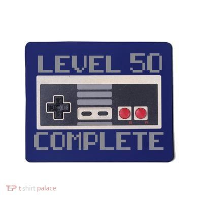 Level 50 Complete Retro Gamer 50th Birthday Mousepad