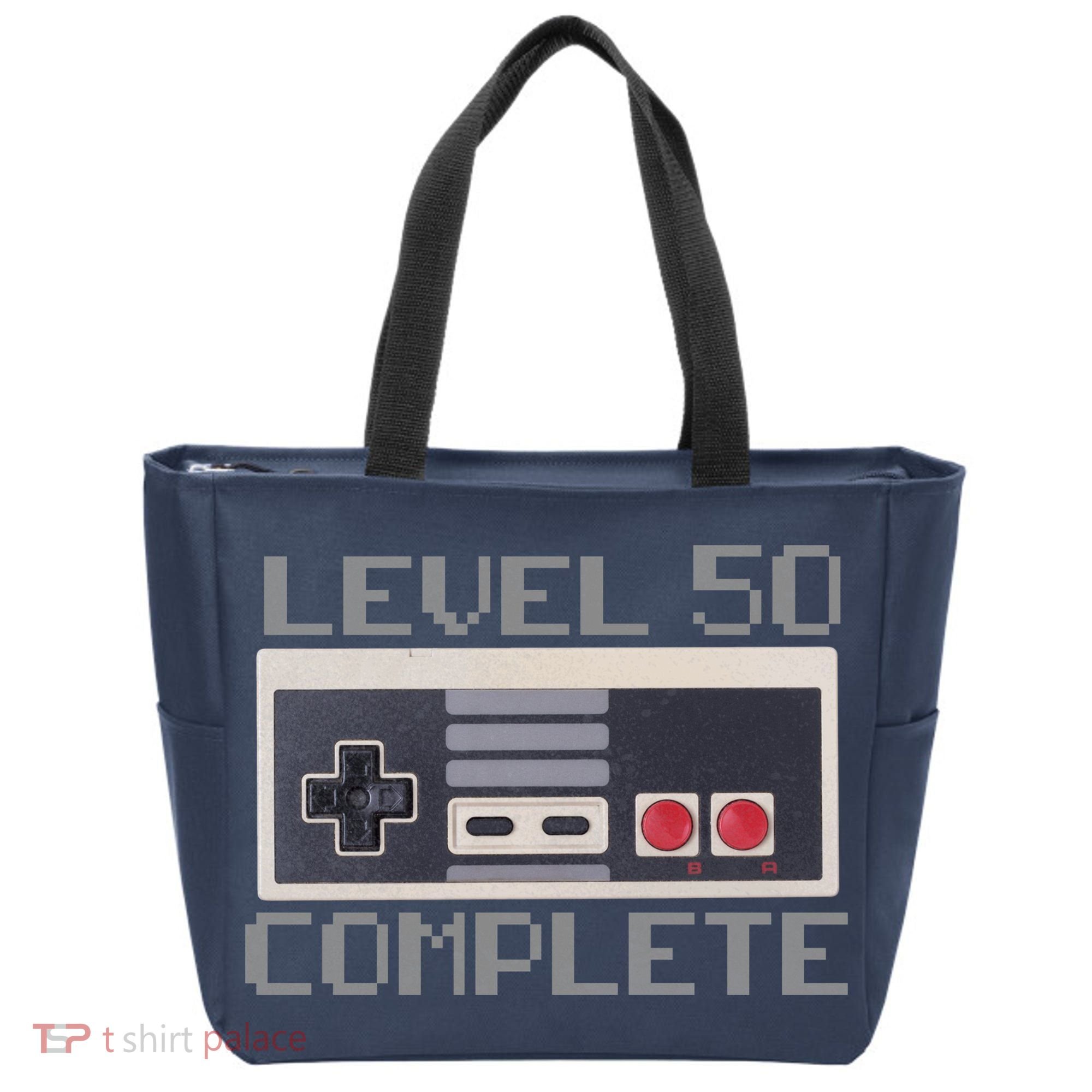 Level 50 Complete Retro Gamer 50th Birthday Tote Bag