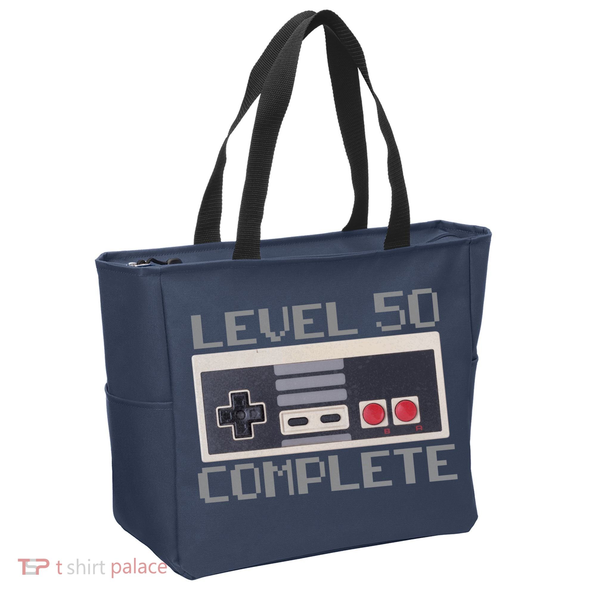 Level 50 Complete Retro Gamer 50th Birthday Tote Bag