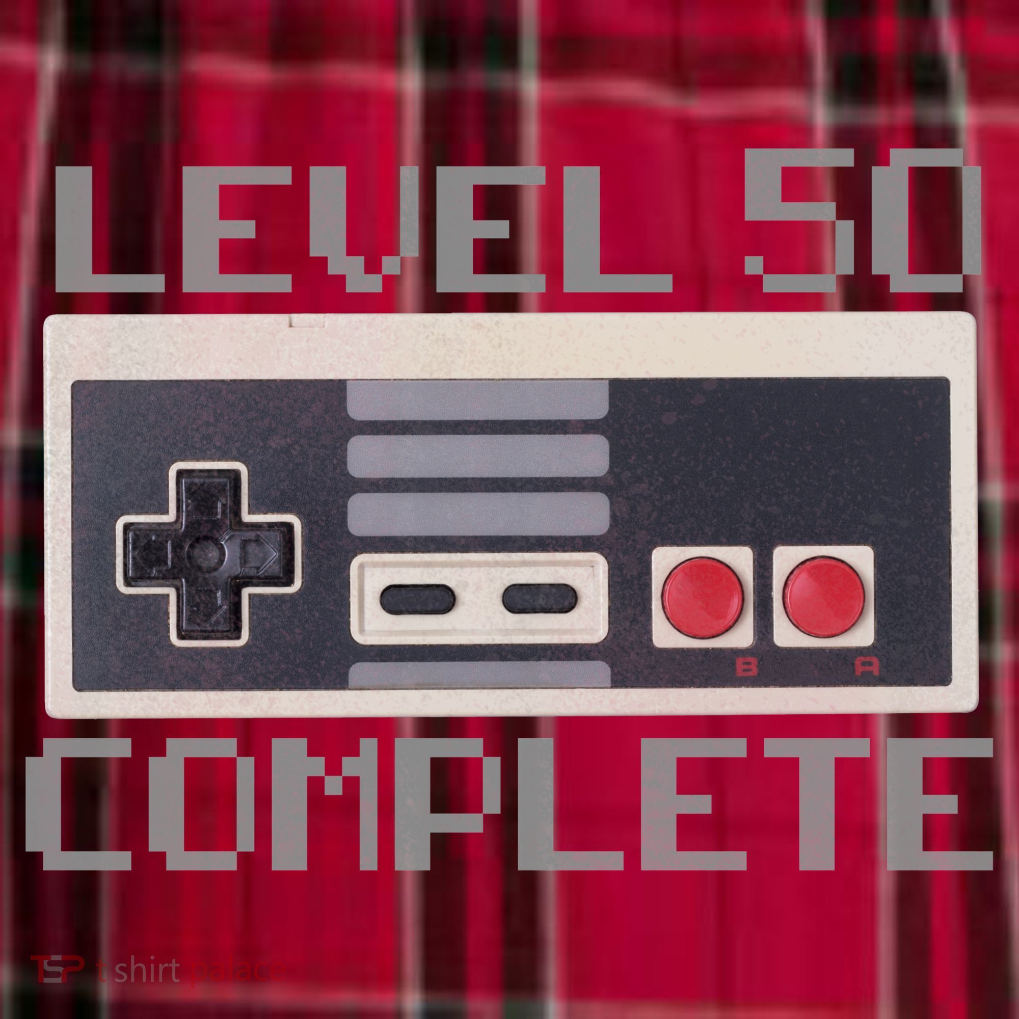 Level 50 Complete Retro Gamer 50th Birthday Men's Flannel Plaid Pajama Pants