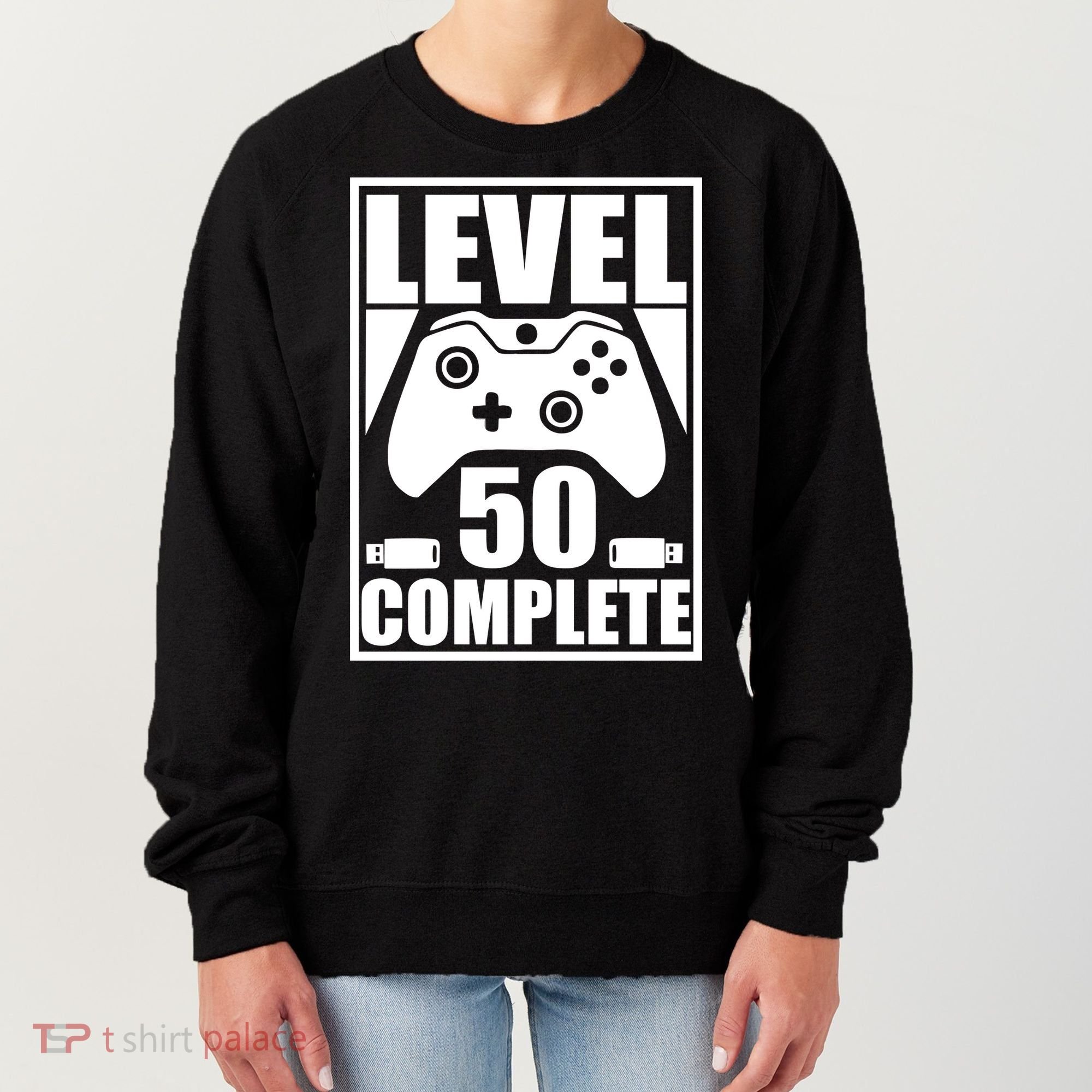 Level 50 Complete Video Gamer 50th Birthday Women's Sweatshirt