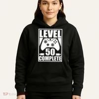Level 50 Complete Video Gamer 50th Birthday Hoodie thumb 5