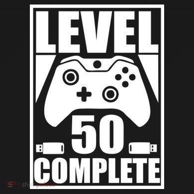 Level 50 Complete Video Gamer 50th Birthday Hoodie