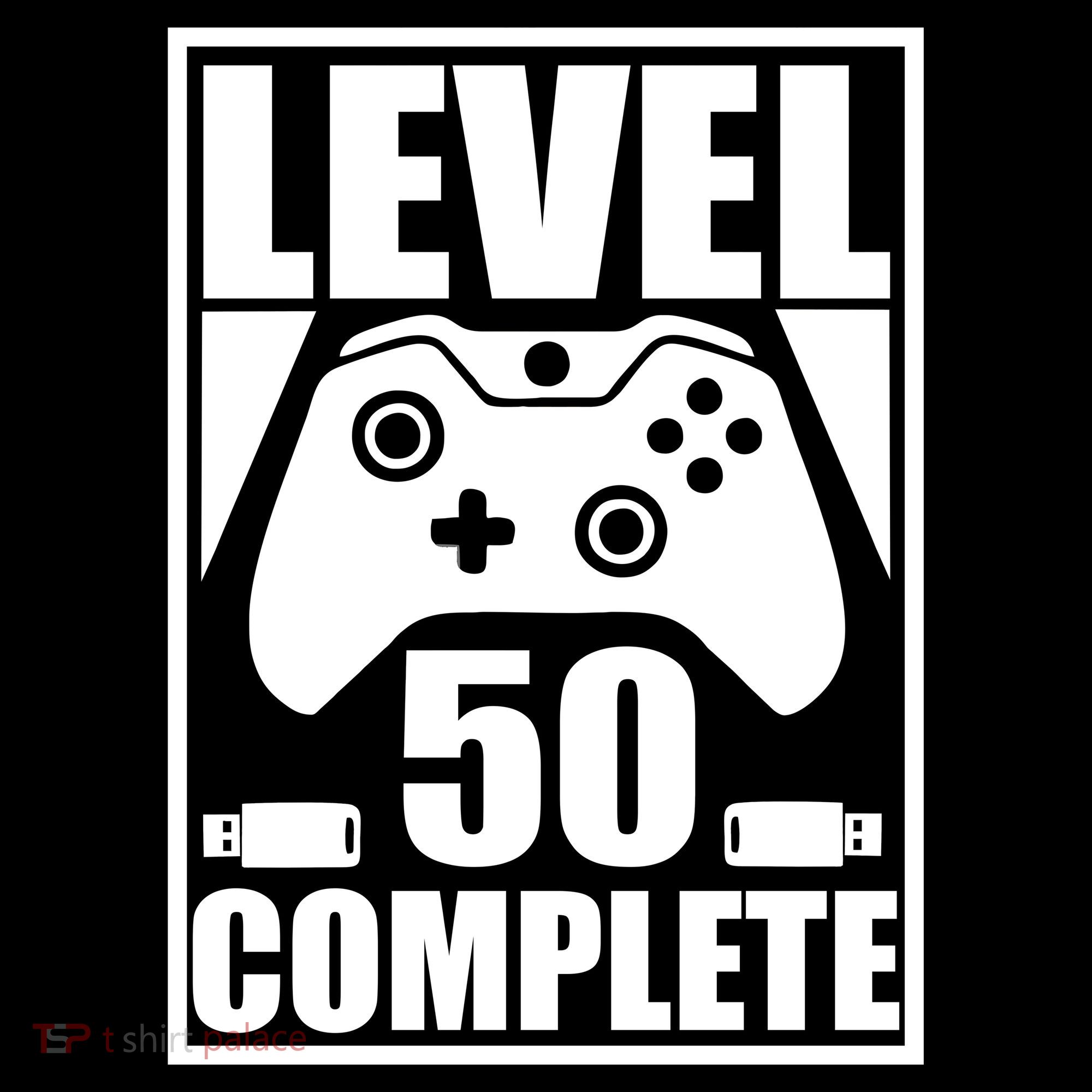 Level 50 Complete Video Gamer 50th Birthday Long Sleeve Shirt