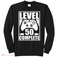 Level 50 Complete Video Gamer 50th Birthday Sweatshirt thumb 0
