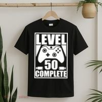 Level 50 Complete Video Gamer 50th Birthday T-Shirt thumb 2