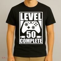 Level 50 Complete Video Gamer 50th Birthday T-Shirt thumb 3