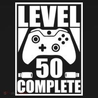 Level 50 Complete Video Gamer 50th Birthday Polo thumb 3