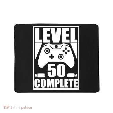 Level 50 Complete Video Gamer 50th Birthday Mousepad