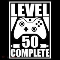 Level 50 Complete Video Gamer 50th Birthday Women's Tank Top thumb 5