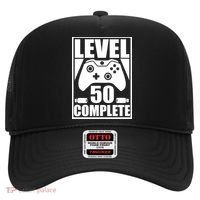 Level 50 Complete Video Gamer 50th Birthday Hat thumb 0