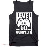 Level 50 Complete Video Gamer 50th Birthday Tank Top thumb 0