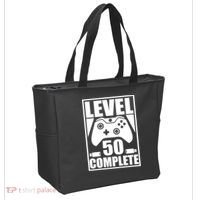 Level 50 Complete Video Gamer 50th Birthday Tote Bag thumb 2