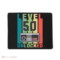 Level 50 Unlocked Funny Retro Gamer Birthday Mousepad thumb 0