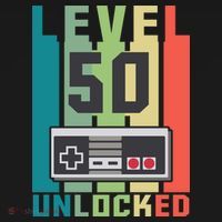 Level 50 Unlocked Funny Retro Gamer Birthday Women's Tank Top thumb 5