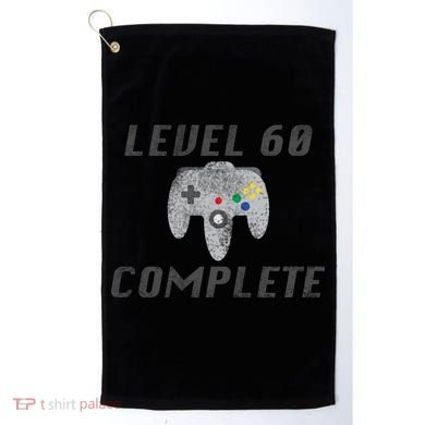 Level 60 Complete 60th Birthday Golf Towel
