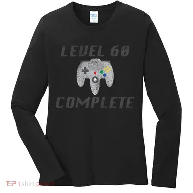 Level 60 Complete 60th Birthday Women's Long Sleeve Shirt